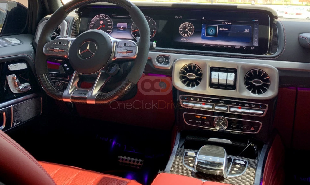 Gris foncé Mercedes Benz AMG G63 2021 for rent in Dubaï 7